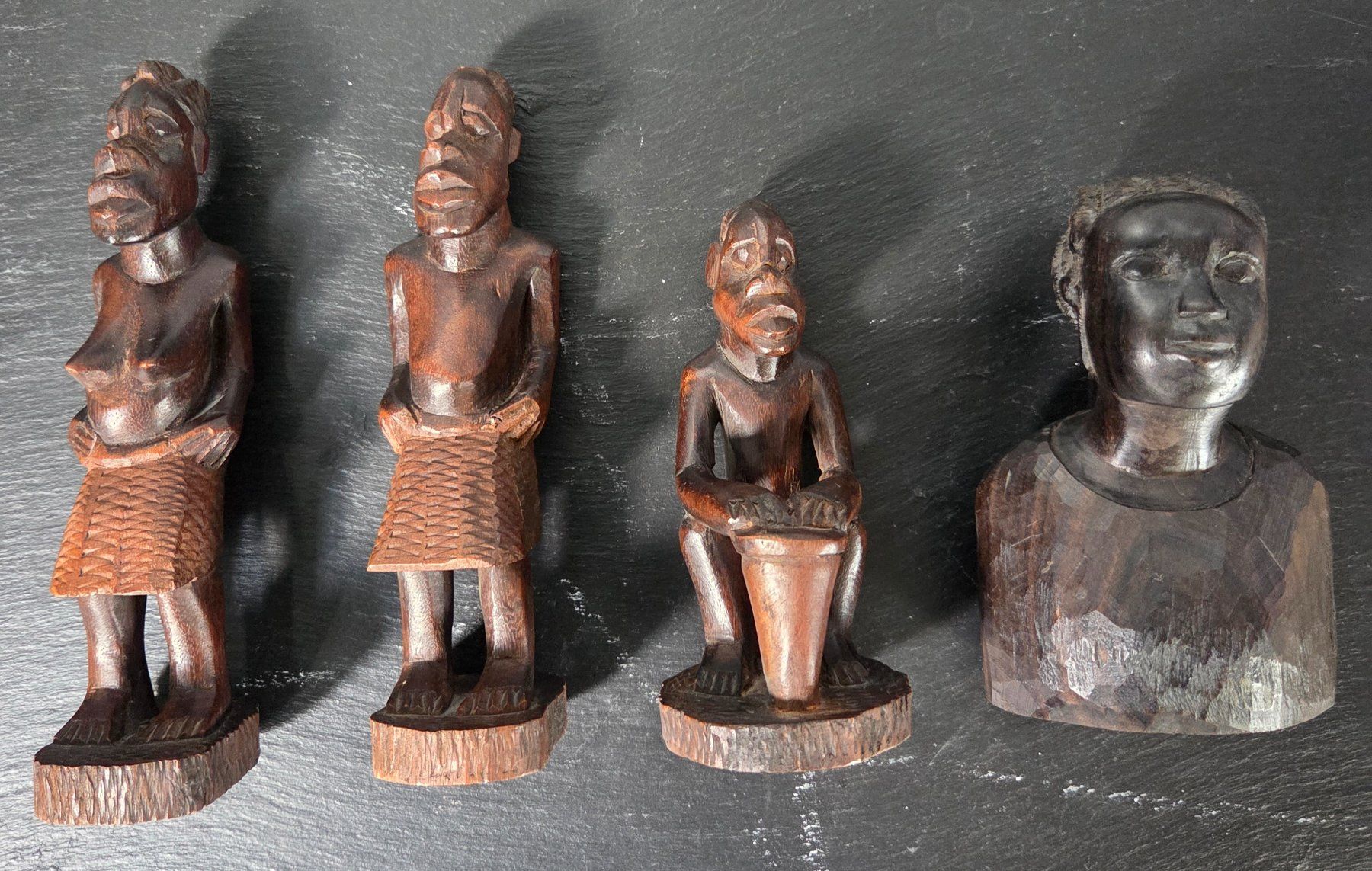 Alle Dekorationen: Afrikanische Holzfiguren und Masken, Deko-Set, Vintage! – Gebraucht aus Münchenstein von tsp01 4