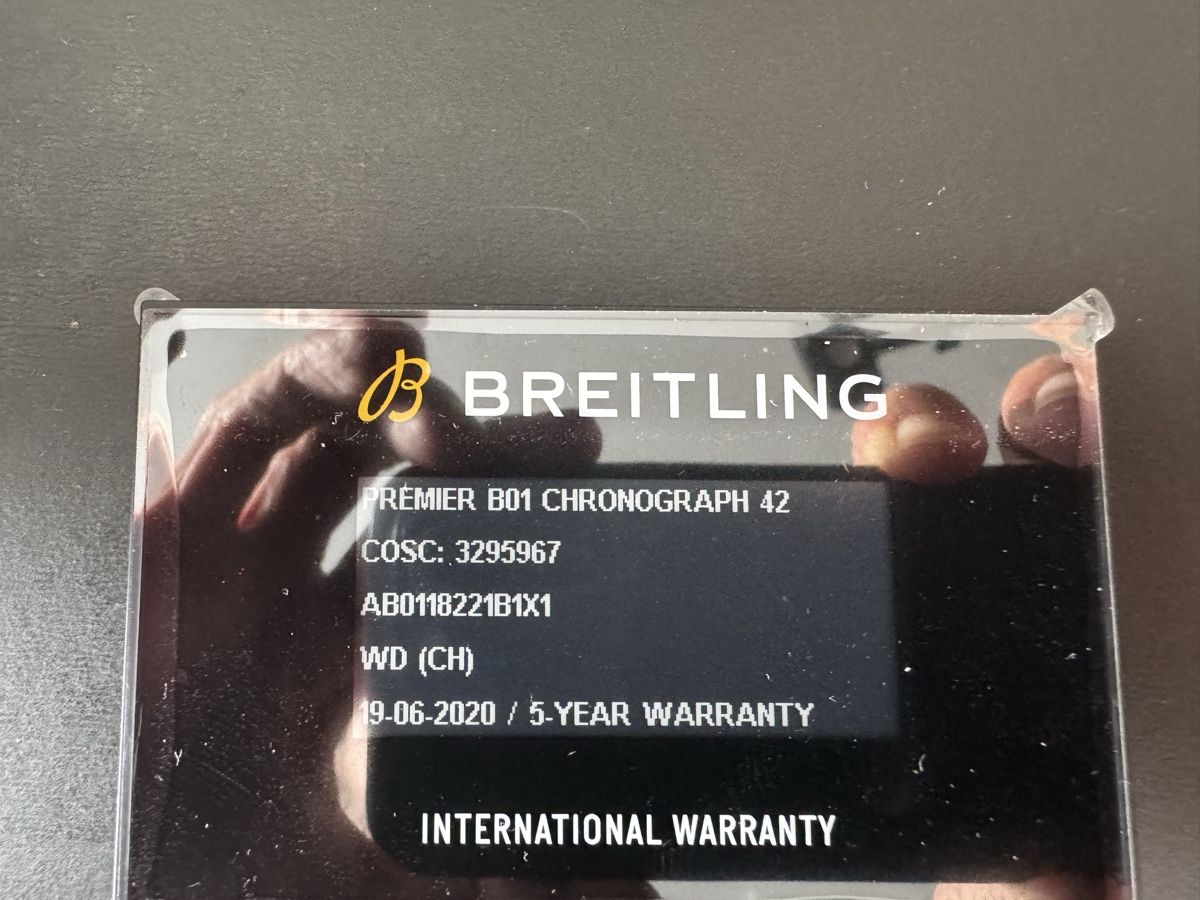 Breitling Montres: Breitling Premier B01 Chronograph 42 – Neuf (Voir description) à Embrach par Sartre 4