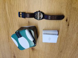 Fossil Herrenuhr braun mit Lederarmband