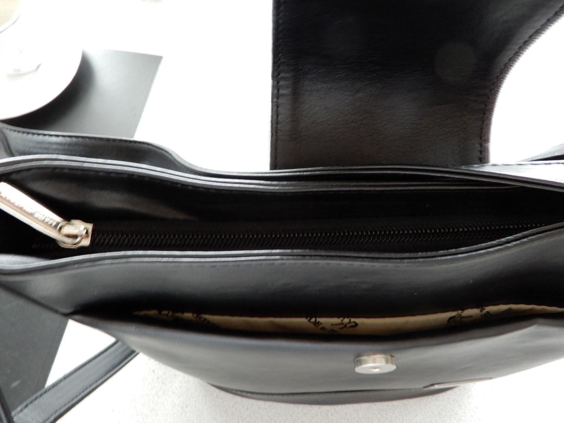 Taschen für Damen: Lederhandtasche Made in Italy, schwarz – Gebraucht aus Burgdorf von Liss 2