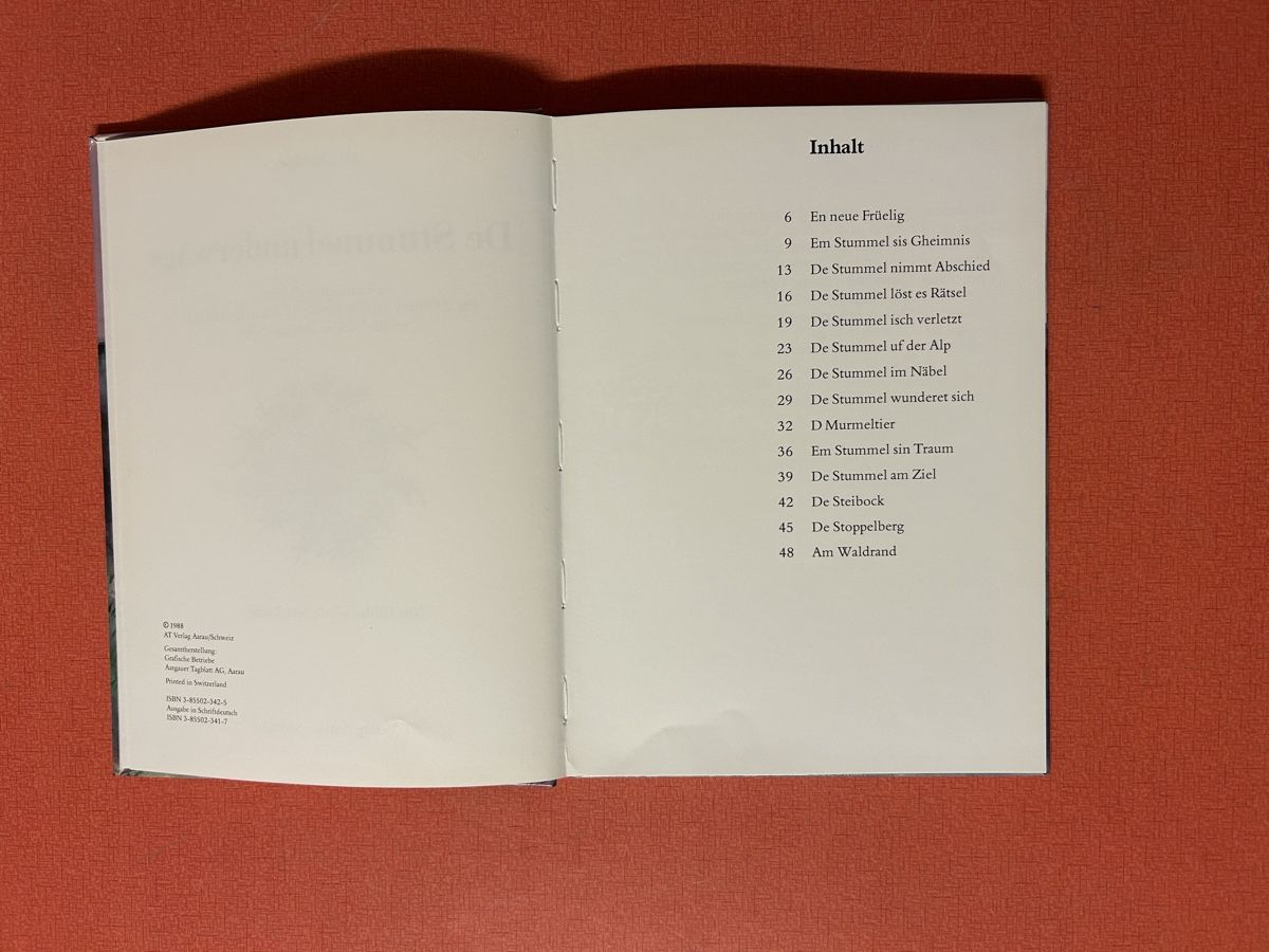 Bücher: "De Stummel underwägs" Kinderbuch Klassiker-schwiizerdütsch – Gebraucht aus Lanzenhäusern von vic63 2