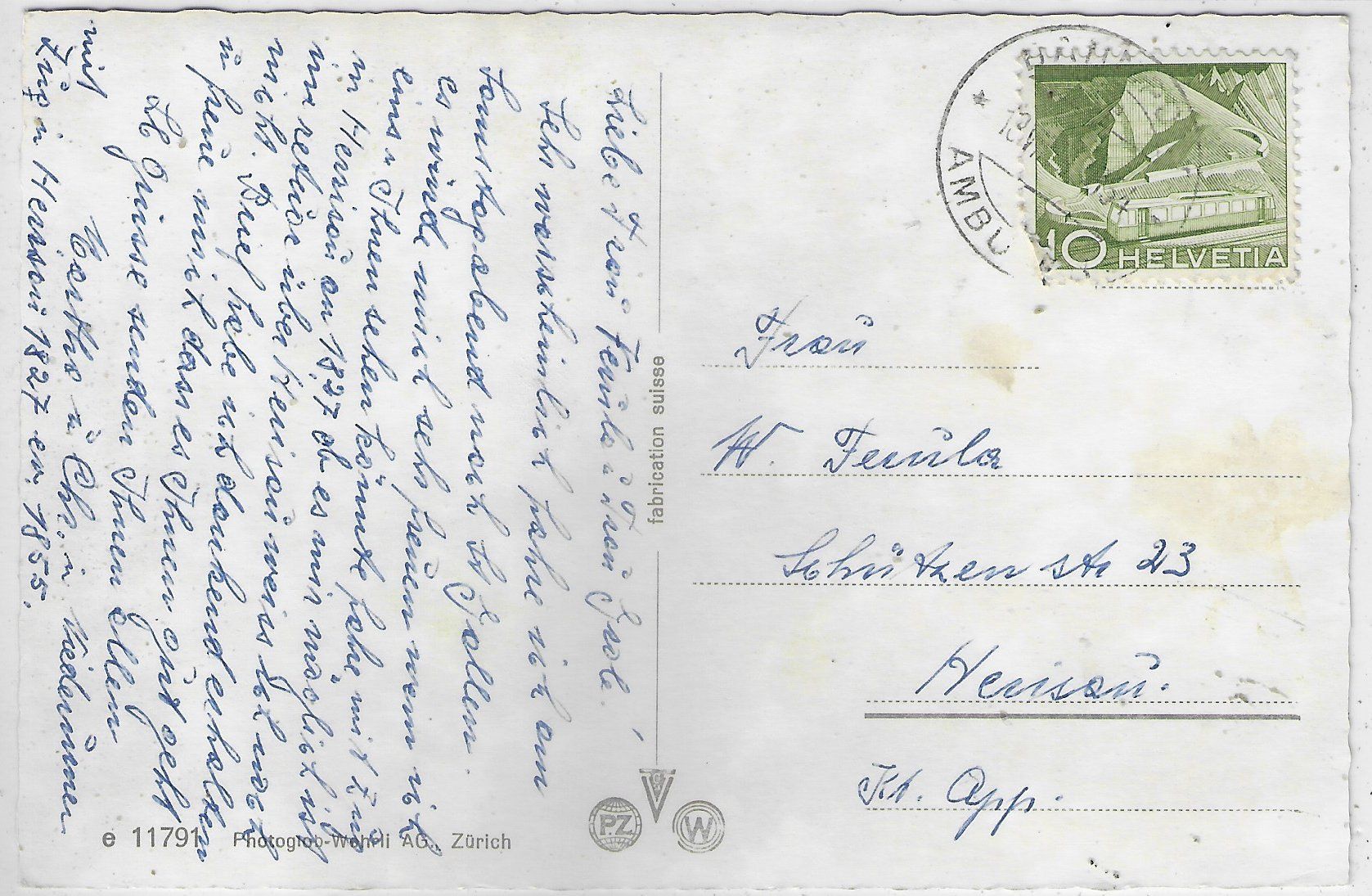 Cartoline postali: Niederurnen - Katholische Kirche – Usato da Ettingen venduto da Kartenplanet 1