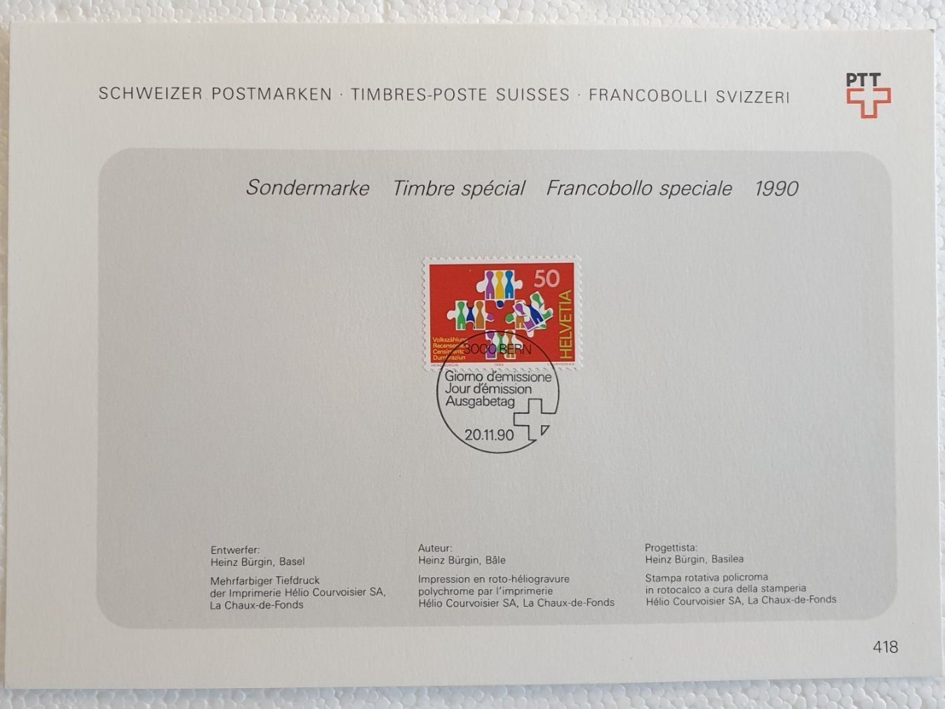 Alle Briefmarken: (443) «Volkszählung» – Gebraucht aus Schwarzhäusern von Inot3