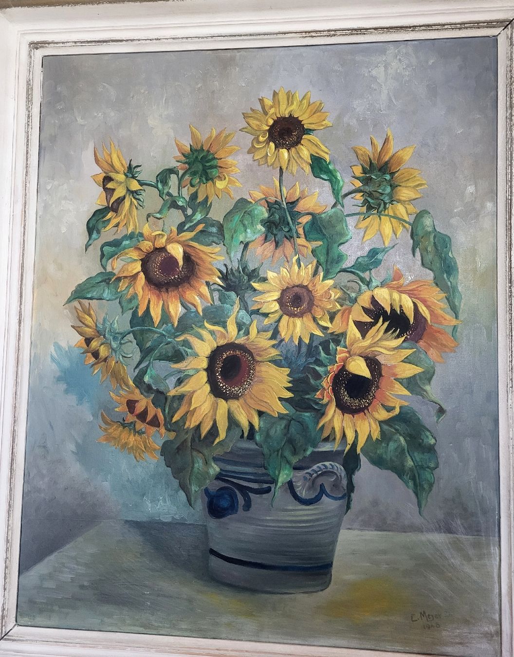 Dipinti: Oelgemälde Sonnenblume C. Meyer ZH – Usato da Gutenswil venduto da ghekko88 5