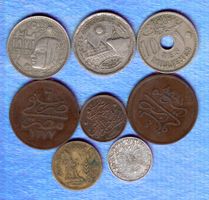 Egypt coins 8 stück