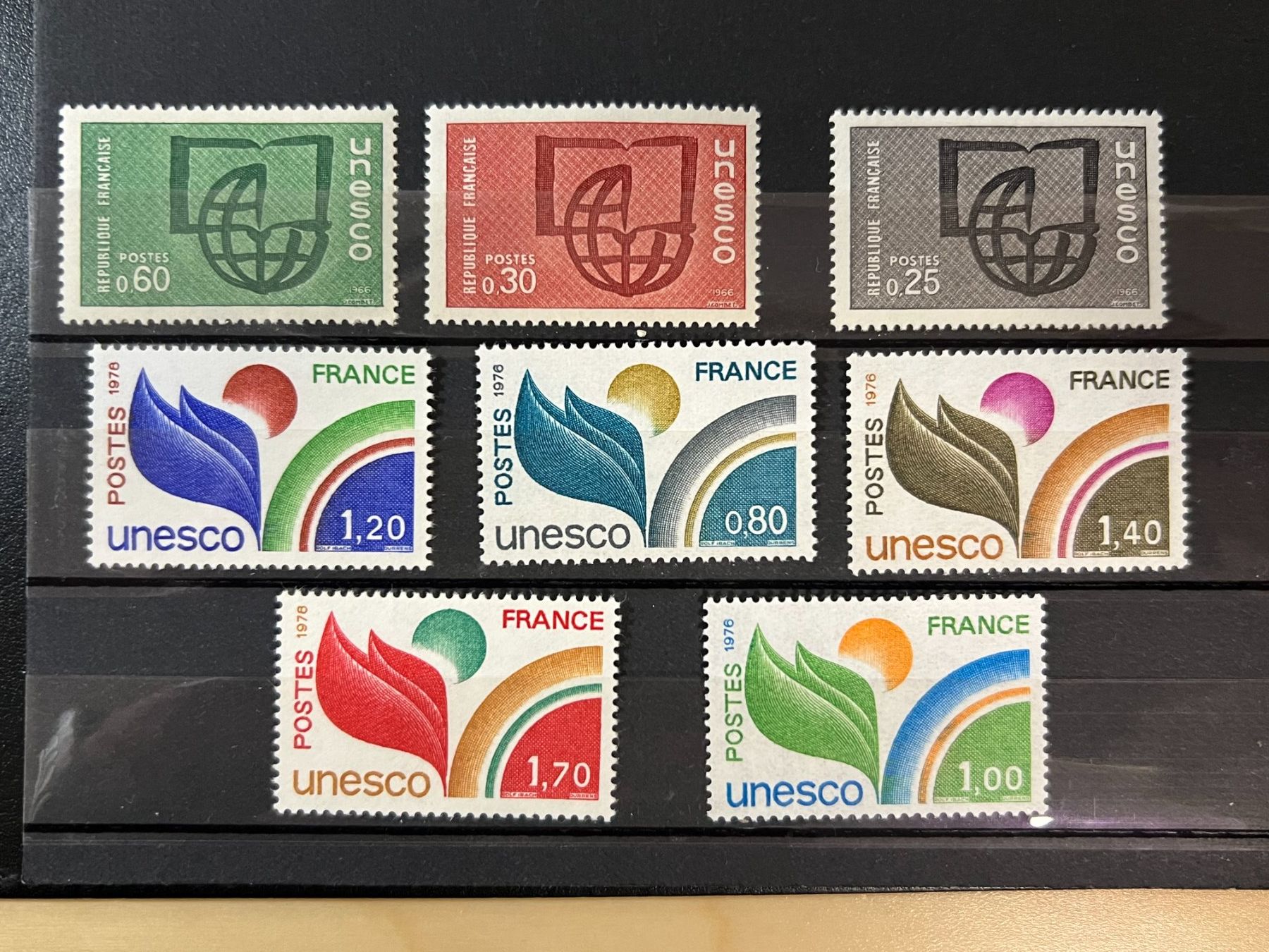 Alle Briefmarken: Timbres UNESCO 1966 1976 1978 Neufs** – Neu und originalverpackt aus Lausanne von ffhoud