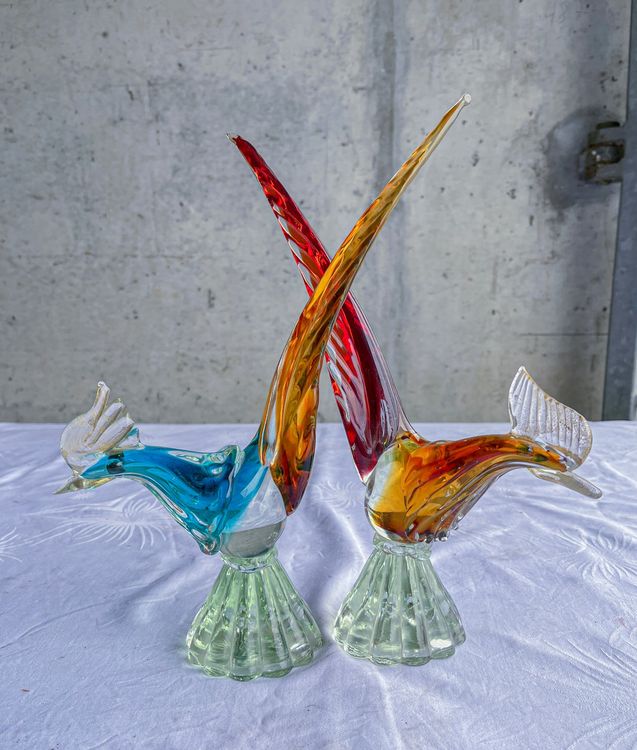 Ein Paar Fasan-Figuren aus Original Murano-Glas (Gebraucht) in Kallnach ...