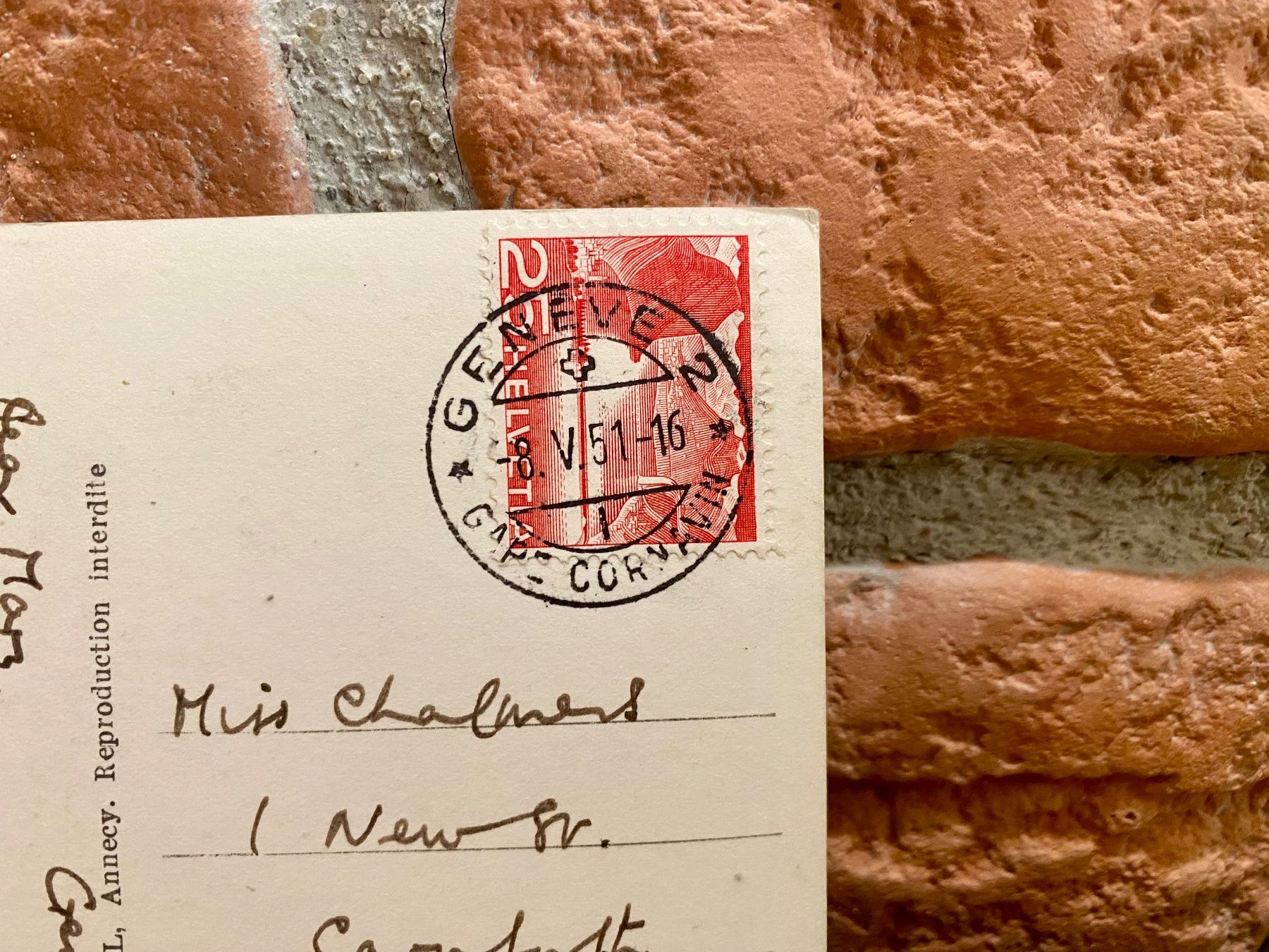 Ansichtskarten: 1951 Chamonix Le Refuge du Couvercle & le Glacier du Géant – Gebraucht aus Root von ENGLAND-TREASURES 3