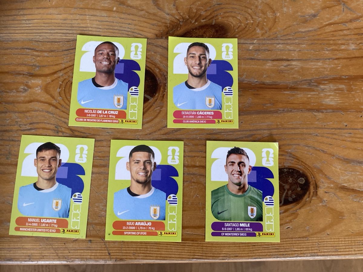Panini Carte collezionabili: Panini Sticker 2026 Uruguay 5 Sticker – Nuovo (secondo la descrizione) da St.Stephan venduto da Maze78