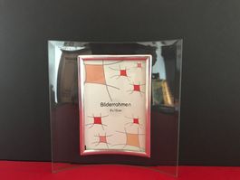 Fotorahmen Bilderrahmen Glas gebogen 17 x 18 x 3 cm