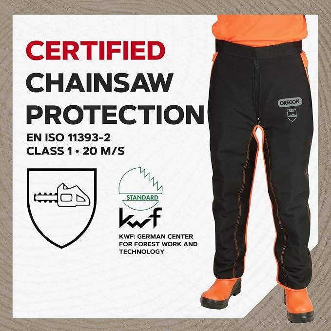 Hosen: Oregon Universal Type A Chainsaw Safety Leggings, Adjustable – Neu und originalverpackt aus Bülach von DEHAM 2