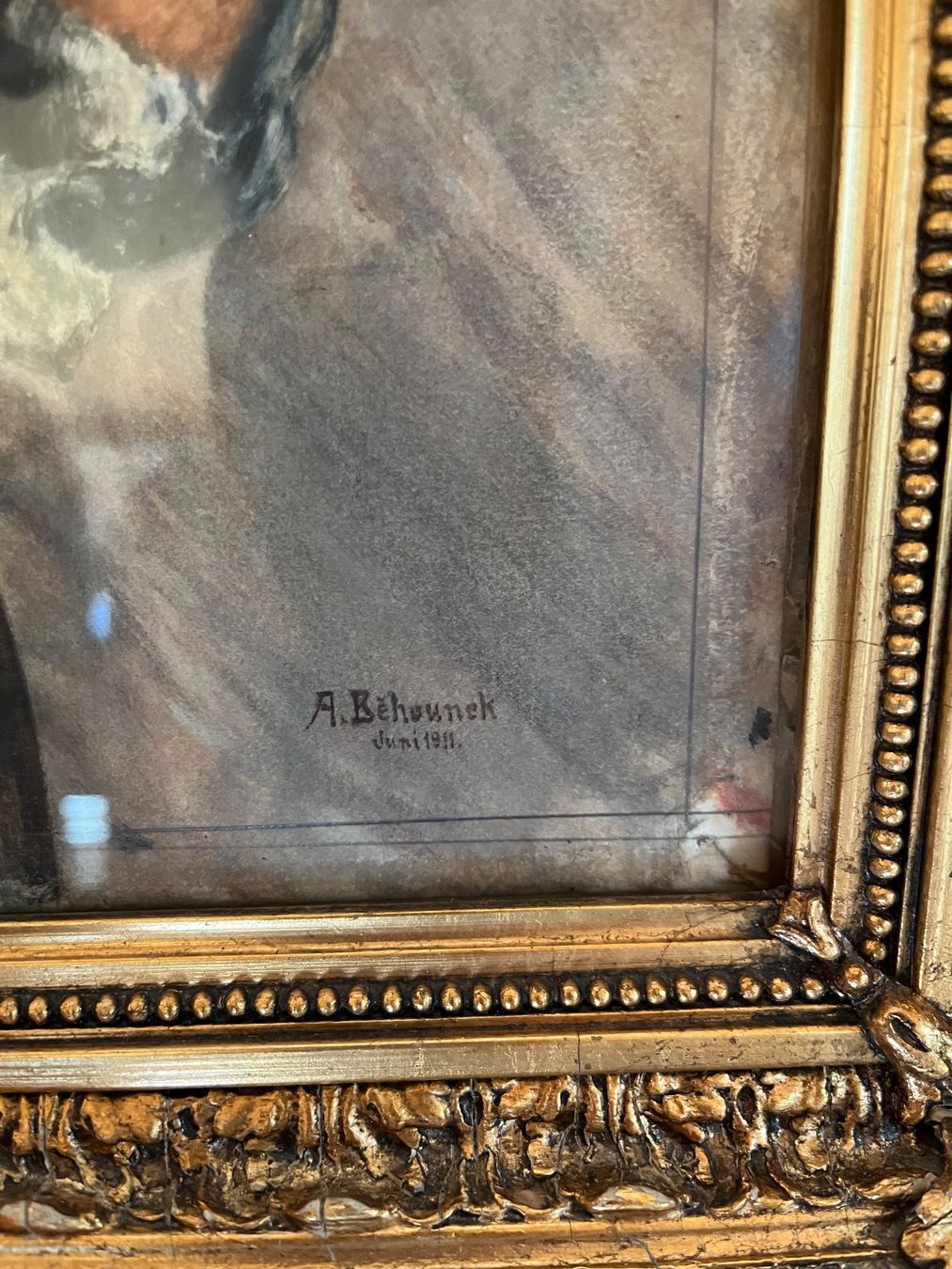 Dipinti: Antikes Original Gemälde, A.Behounek, 1911 – Usato da Kriens venduto da Bangkapi 1