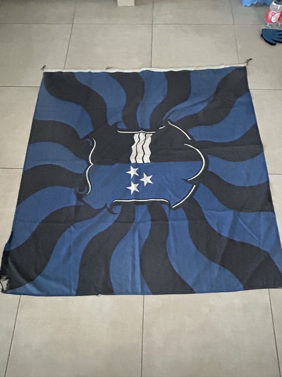 Fahnen: Grand drapeau du canton d’Argovie   – Gebraucht aus Thierrens von Bigla 3