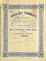 Union des Tramways SA, Bruxelles - 1900