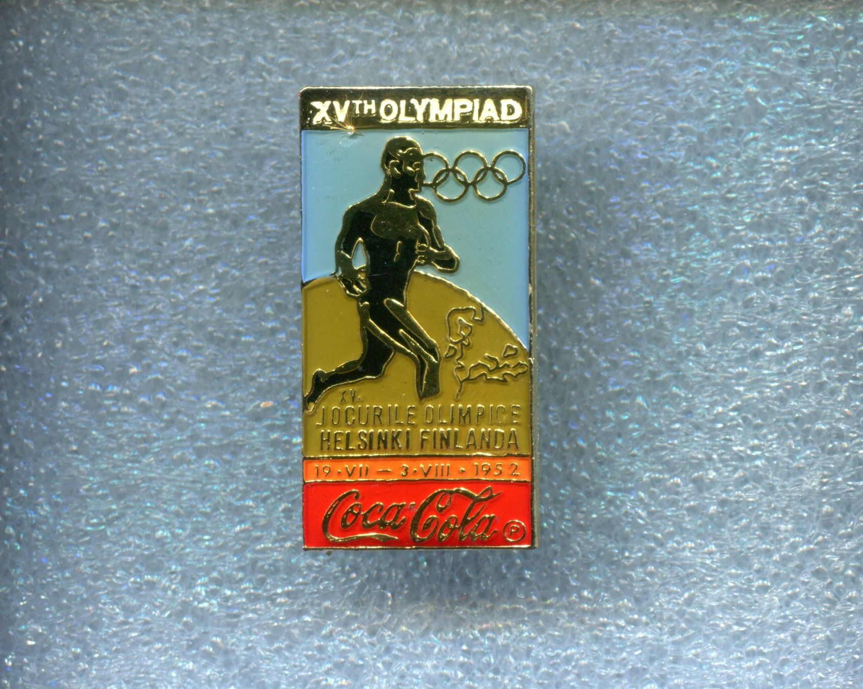 Coca-Cola Placchette & Badge: Coca Cola  HELSINKI 1952 – Usato da Winterthur venduto da Sammleroase