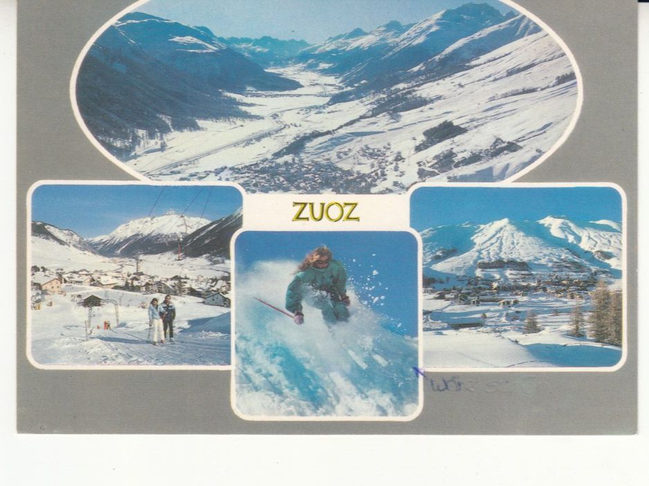 Cartoline postali: Zuoz 1989 – Usato da Bürglen TG venduto da StampGraf