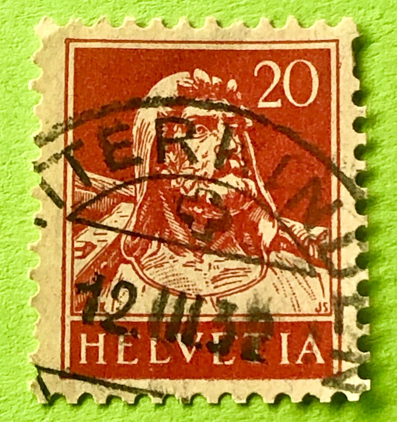 Tutti i francobolli: Nr.174  Wilhelm Tell GESTEMPELT     – Usato da Aarau venduto da Billa007