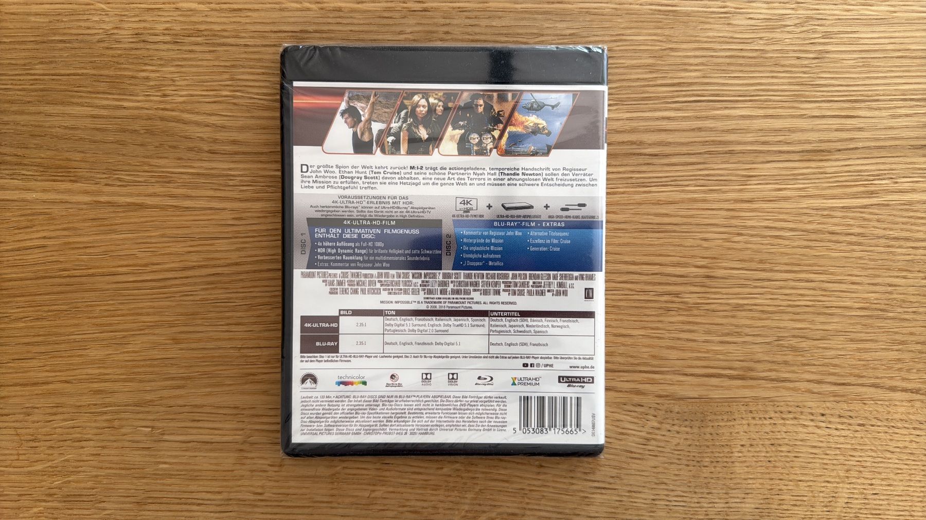 Tutti i DVDs: Mission: Impossible 2 - 4K UHD Blu-Ray – Nuovo e nell'imballaggio originale da Wallisellen venduto da Art_Vendorlay 1