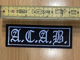 A.C.A.B. Patch Sticker Aufnäher Metal Rock Band
