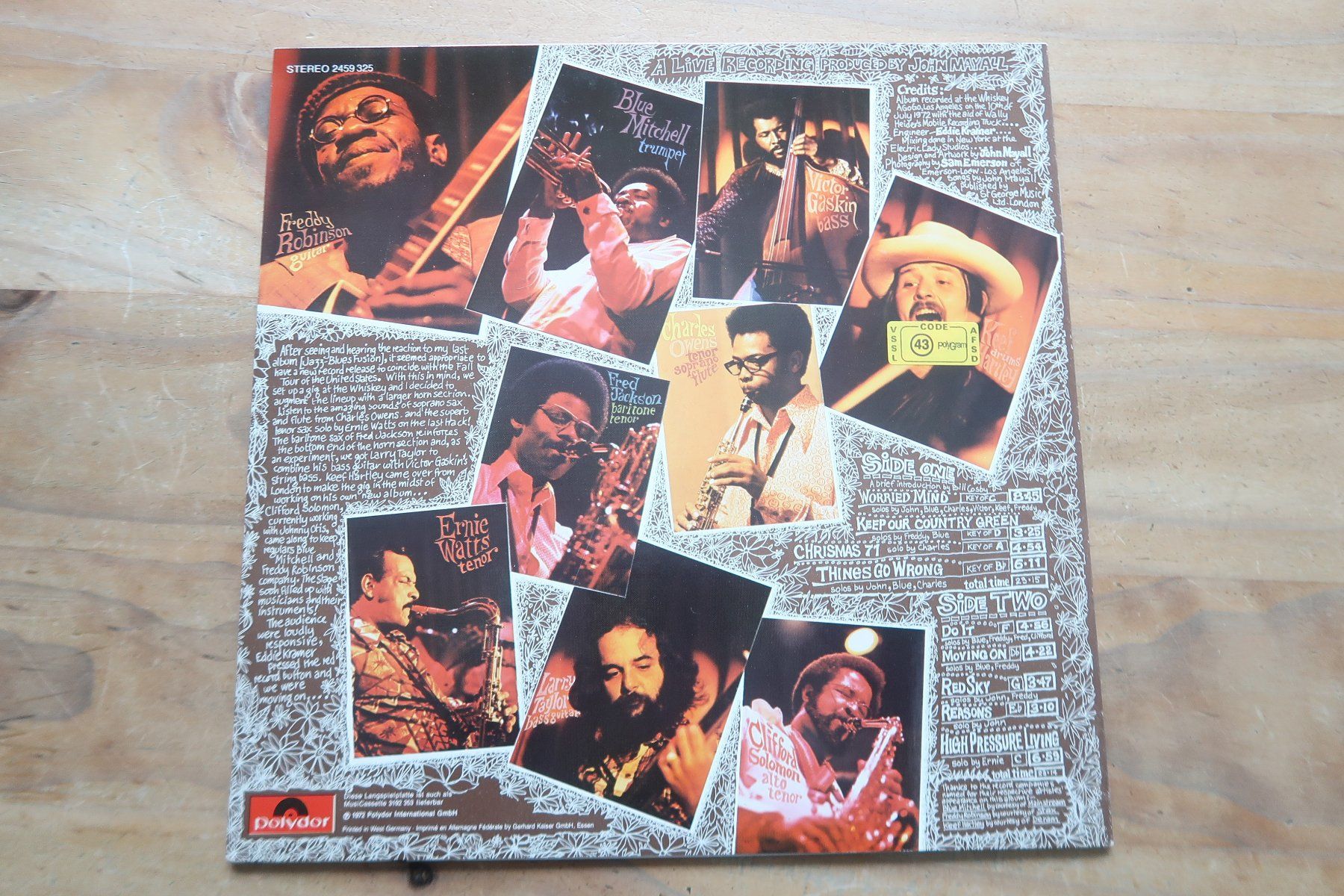 Dischi in vinile: JOHN MAYALL - MOVING ON - VINYL LP – Usato da Basel venduto da Patiscat 1