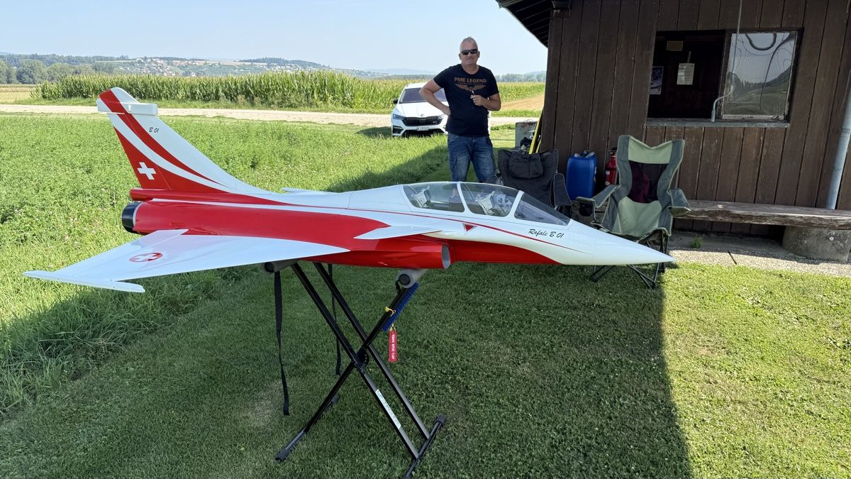 Modellismo RC: Rafale 1:7 Aviation Design flugfertig – Usato da Gümligen venduto da moscato74 1
