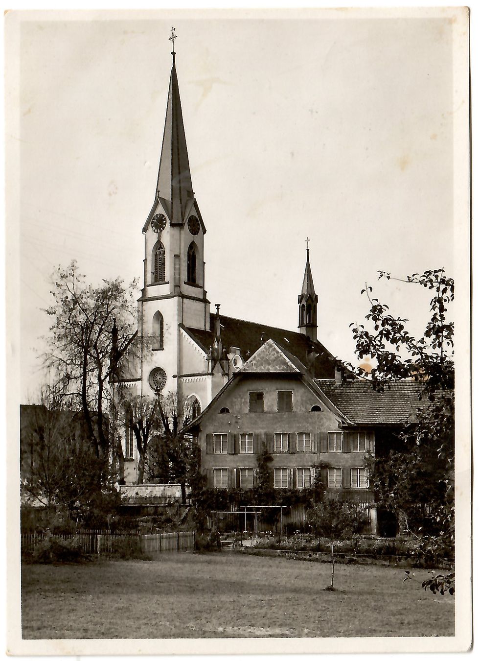 Cartoline postali: Ansichtskarte Doppleschwand. Kirche u. Pfarrhaus – Usato da Kerns venduto da etma3