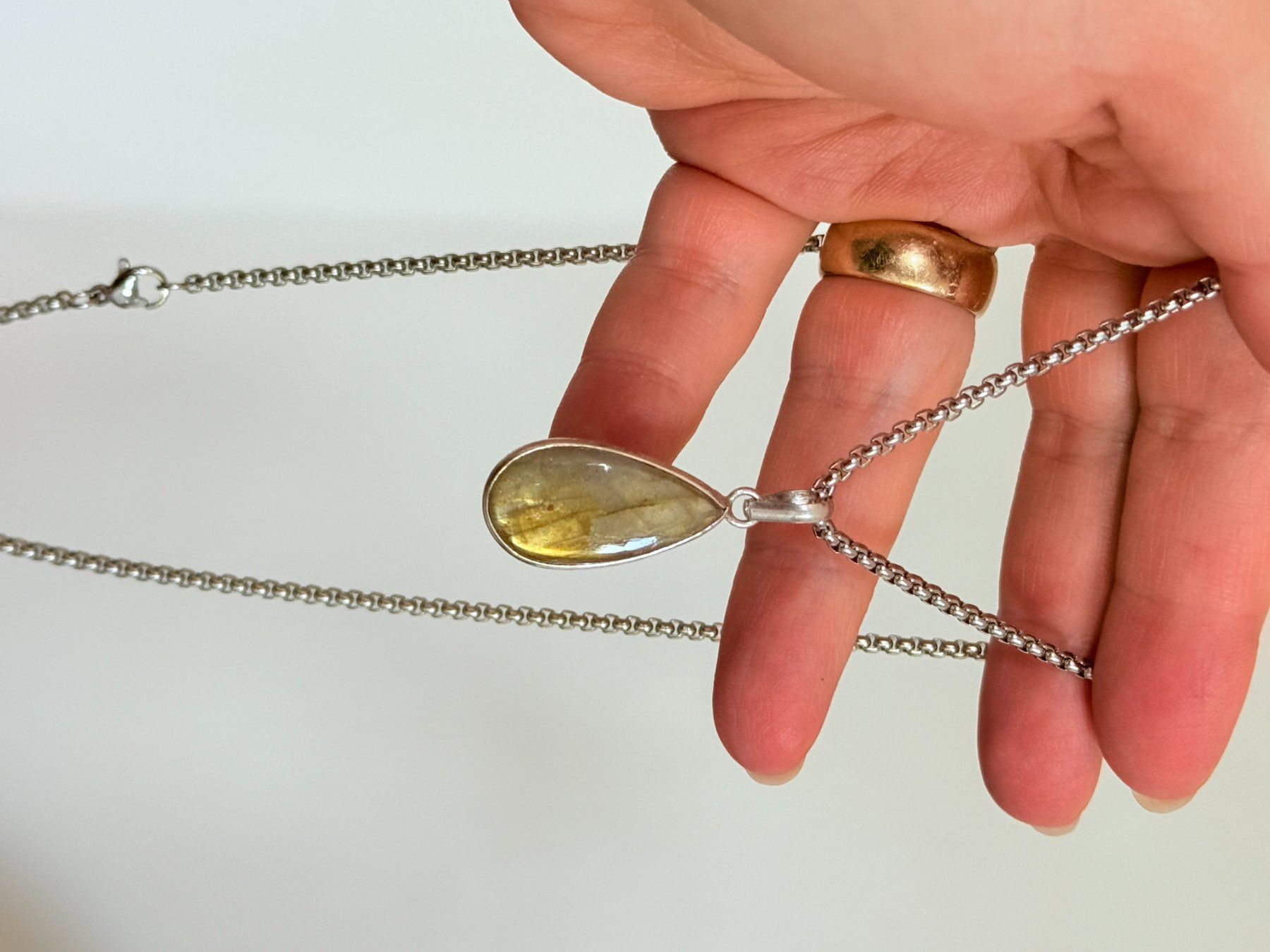 Ketten: Collier avec Labradorite – Neu und originalverpackt aus Genève von AWWA 7
