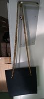 Elegante Abendtasche schwarz mit goldener Kette, Genny