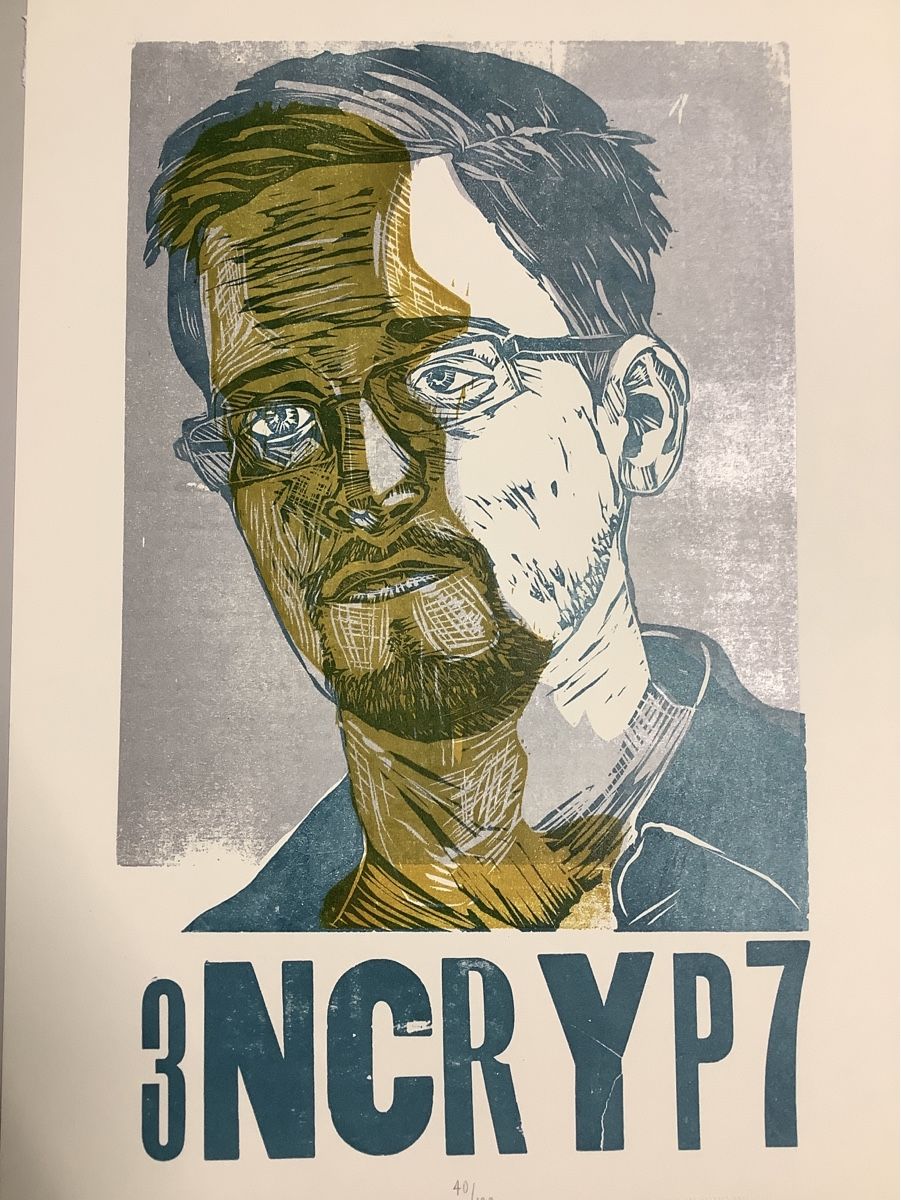 Grafica & Litografie: Portrait Edward Snowden von CumberSome Multiples 40/100 – Usato da zürich venduto da NickLos_26 4