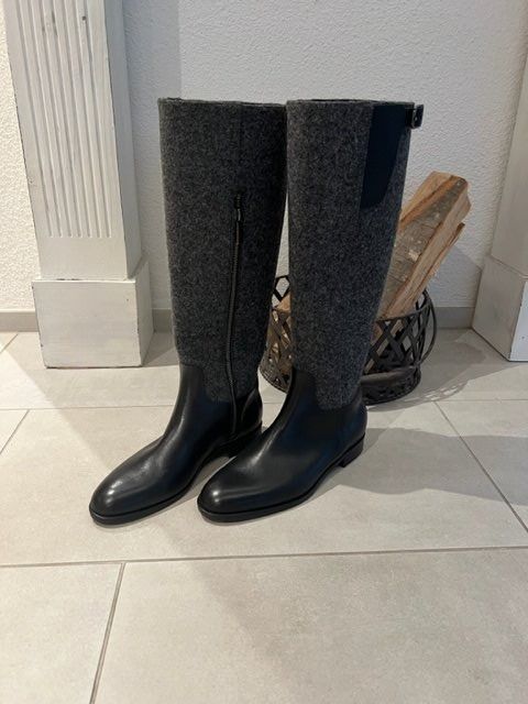 Navyboot Damenschuhe: Neuwertige LEDER Stiefel Navyboot schwarz Gr. 36 - 221197 – Gebraucht aus Küssnacht am Rigi von Schuhe-Secondhand 3