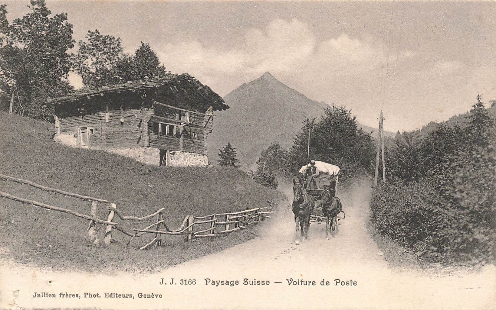 Cartoline postali: Schweiz Alpenlandschaft mit Postkutsche – Usato da Biasca venduto da Blenio71