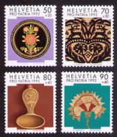 1992_B235-238_PRO PATRIA_Volkskunst l … Seidenstickerei ! **
