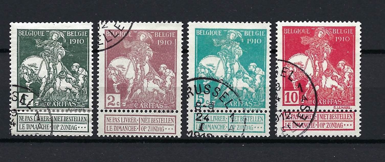 Tutti i francobolli: Belgique 1910 – Usato da CHENE-BOURG venduto da Praslin