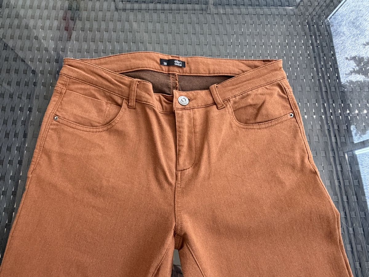 Pantaloni: Schöne Hose in der Farbe Cognac – Nuovo (secondo la descrizione) da Gockhausen venduto da Dbielmann 1