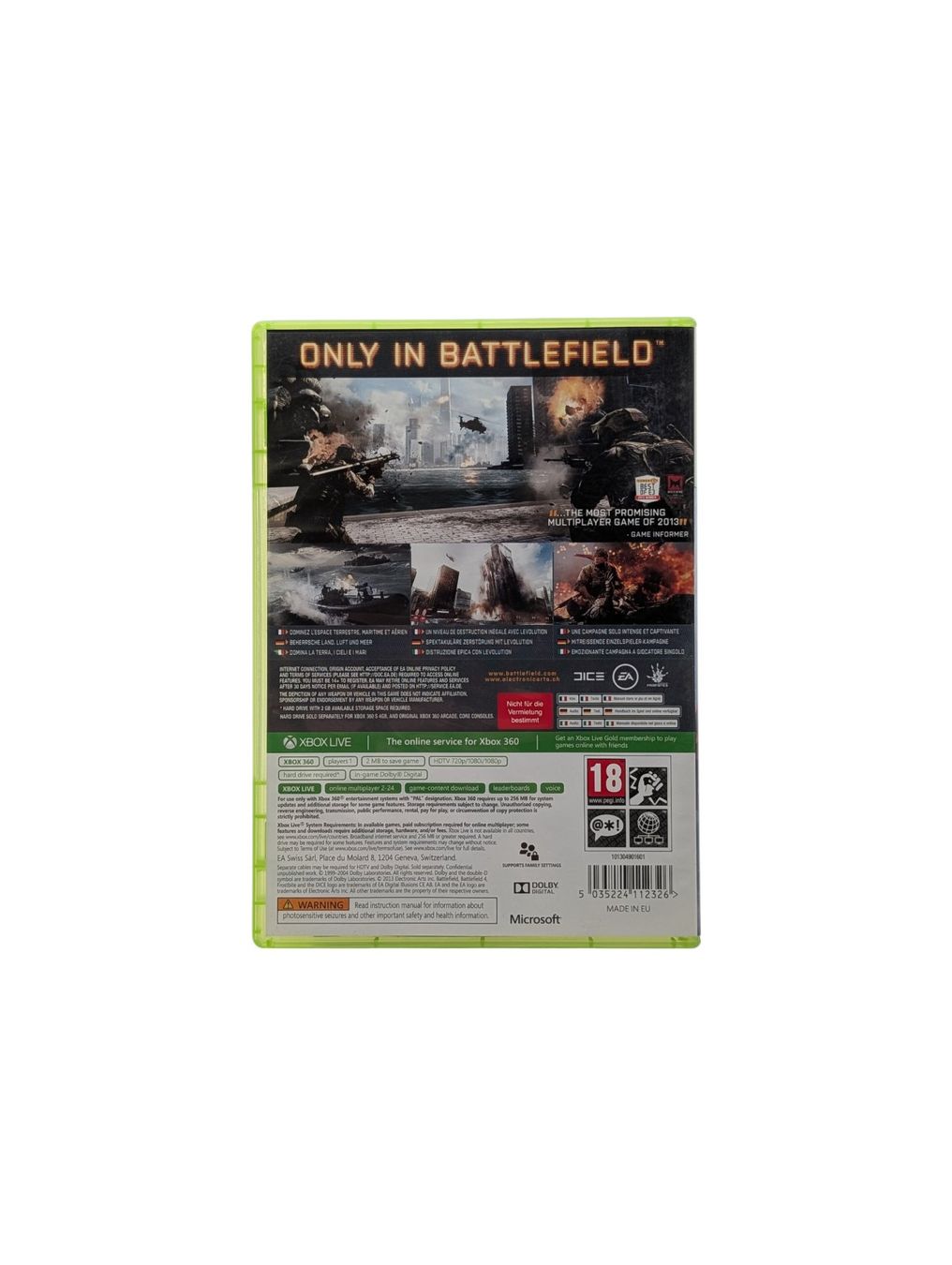 Microsoft Giochi: Battlefield 4 Xbox 360 – Usato da Domat/Ems venduto da IsseldorsShop 1