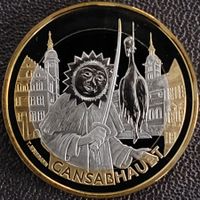 10 Fr. Gedenkmünze 2014 pp Gansabhauet / aus Münzsatz
