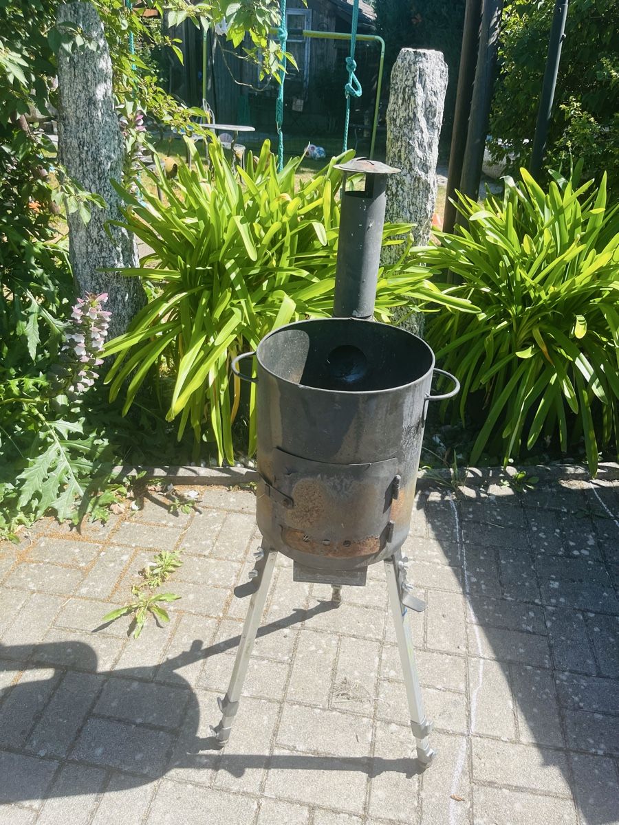 Cheminée: Grill mit Kamin und Rost gebraucht – Gebraucht aus Heimenhausen von Bufnof