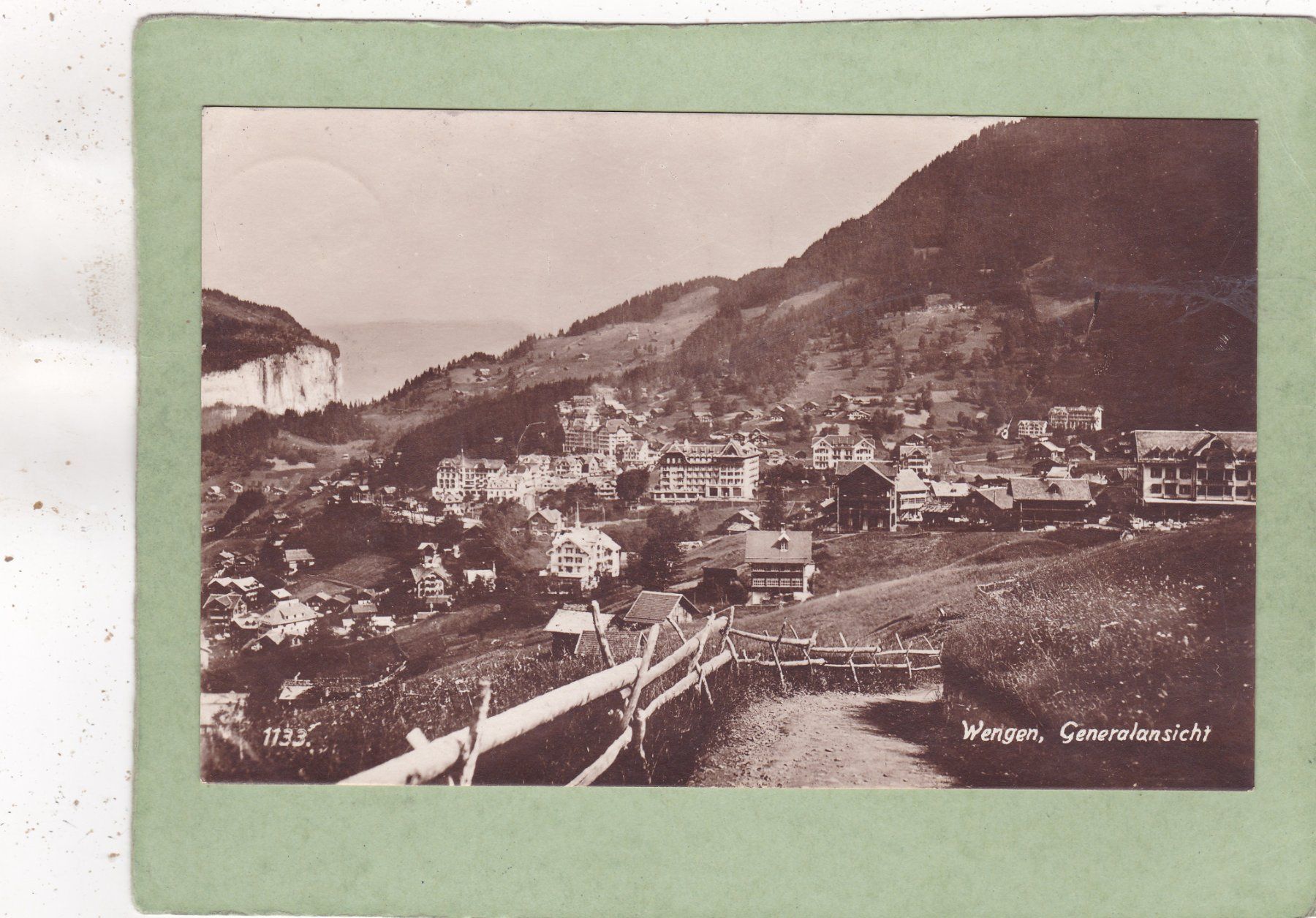 Ansichtskarten: Wengen 1923 – Gebraucht aus Herisau von Lisegrat2008