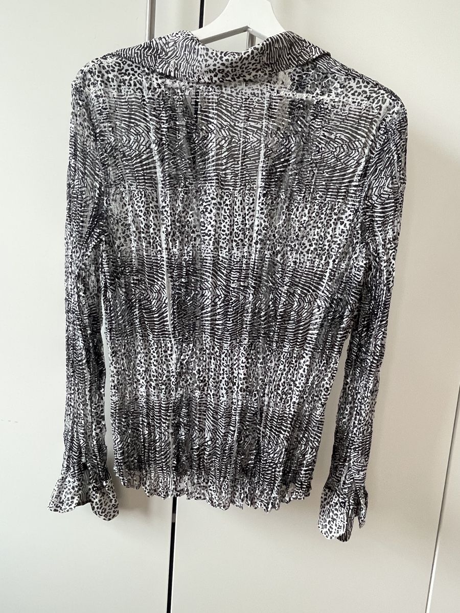 Camicette: vintage Leo Bluse schwarz/weiss – Usato da Biberstein venduto da koempossible 2