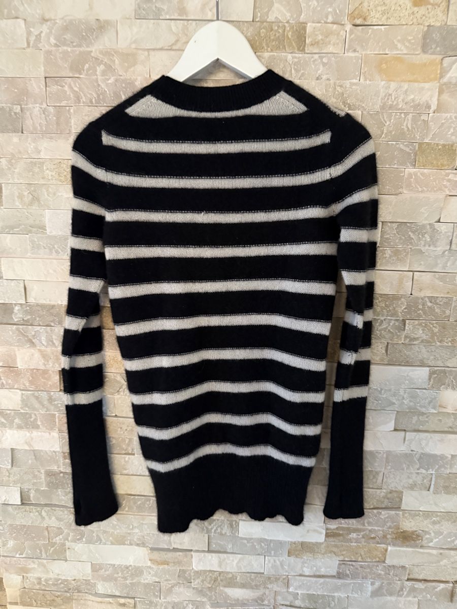 Maglioni & Felpe: Cashmere Pullover, Grösse S, schwarz-weiss gestreift. – Usato da Zürich venduto da JOD213 3