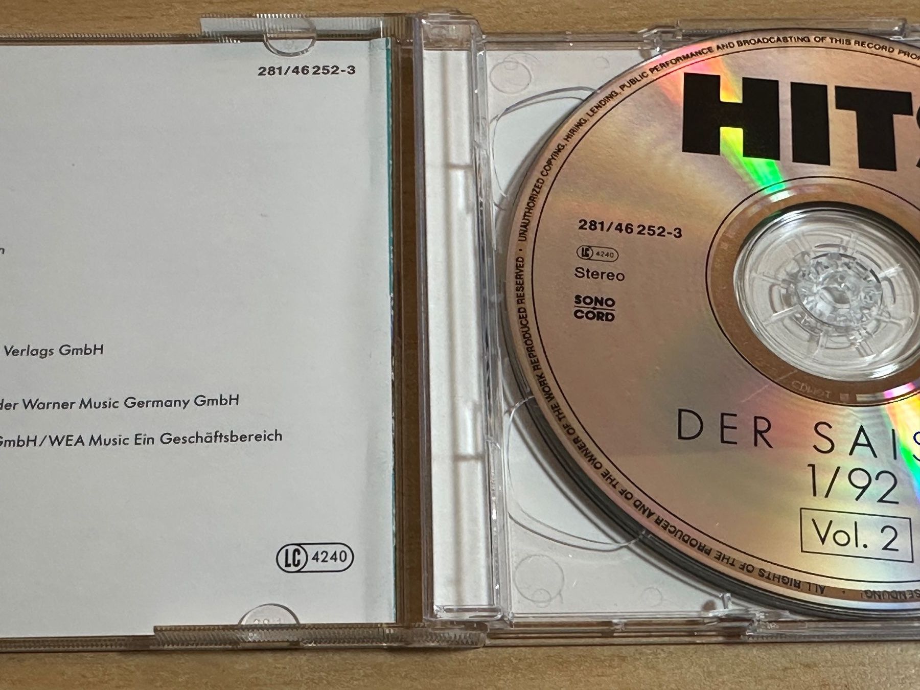 CD: Hits Der Saison 1/92 - 2 CD – Usato da Rikon im Tösstal venduto da Alpenmutz 1