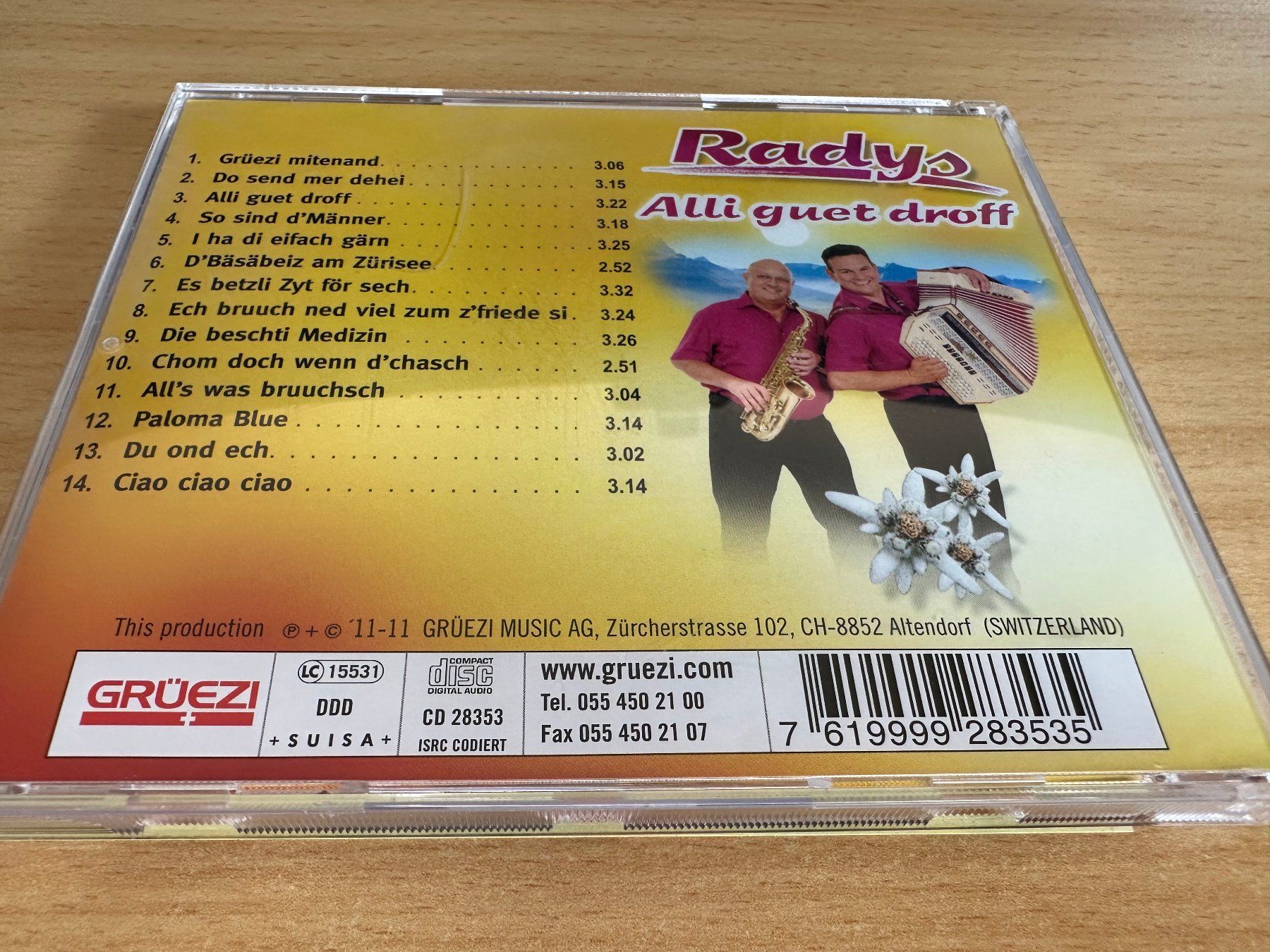 CD: Radys - Alli guet droff – Usato da Rikon im Tösstal venduto da Alpenmutz 1
