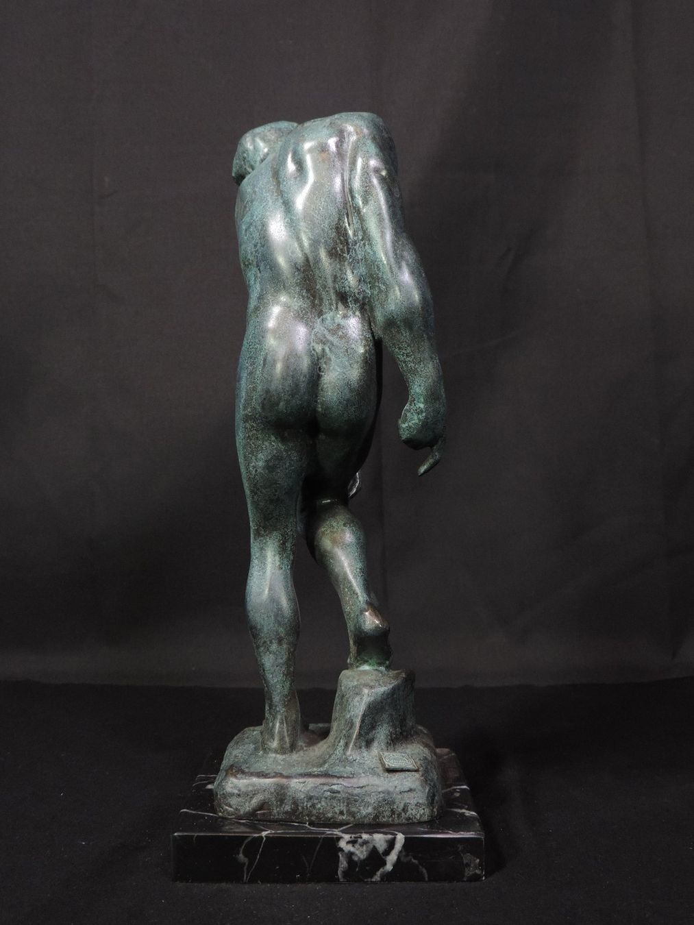 Sculture & Statue: Signierte, grosse Bronze Skulptur, Adam – Usato da Duggingen venduto da roterbambus 3