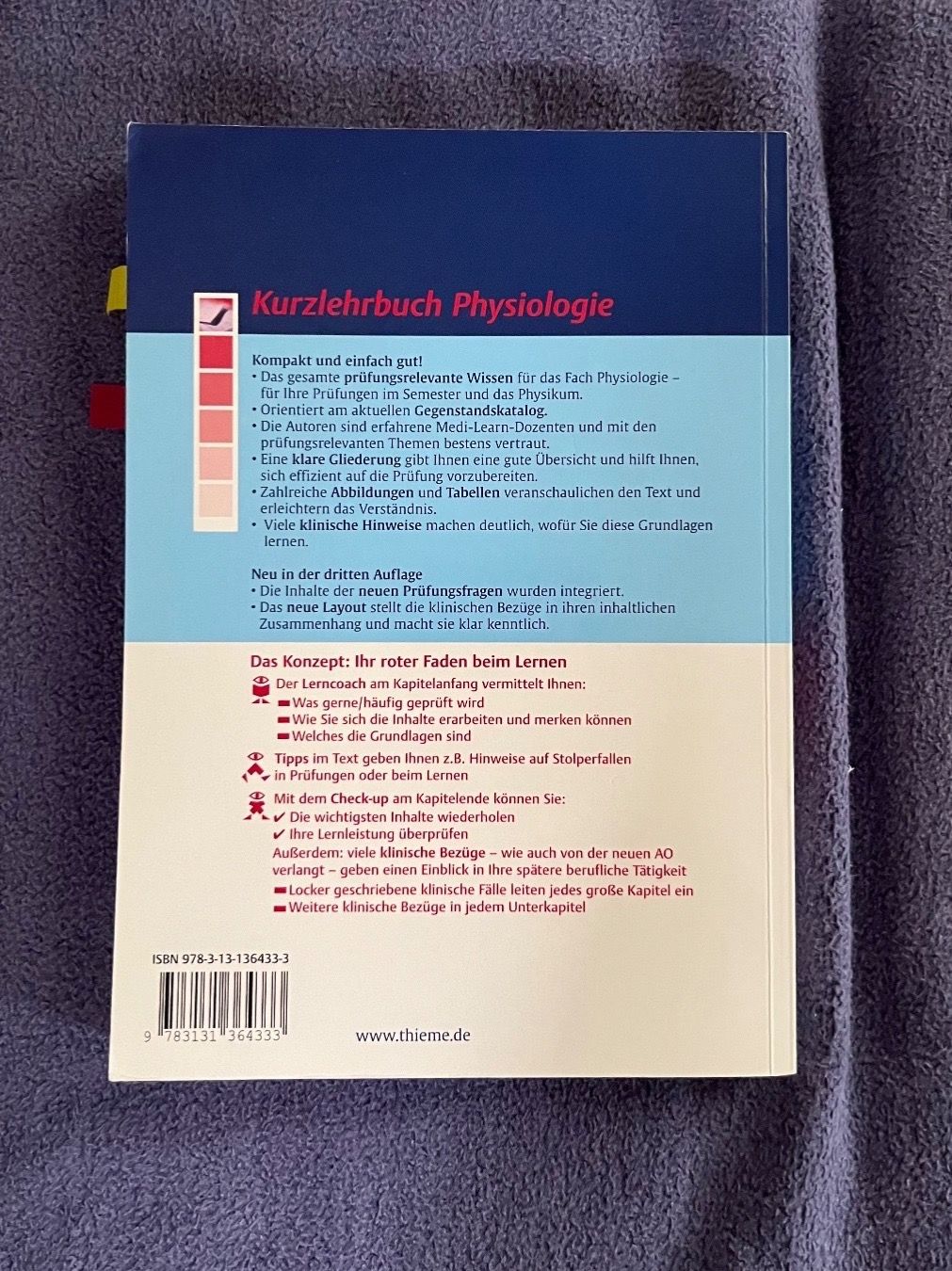 Libri: Kurzlehrbuch Physiologie – Usato da Muri AG venduto da lo.ren93 2