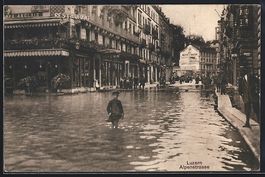 Luzern, Hochwasser am 16. Juni 1910, üb
