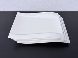 Villeroy & Boch NewWave Teller Frühstück, Dessert, 4 Stück