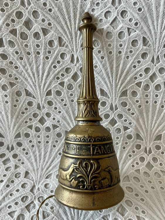 Handglocke Aus Messing, Ca. 9,8 Cm – Laut & Klar, Für Hochzeit, Senioren, Meditation Oder Als Tischglocke