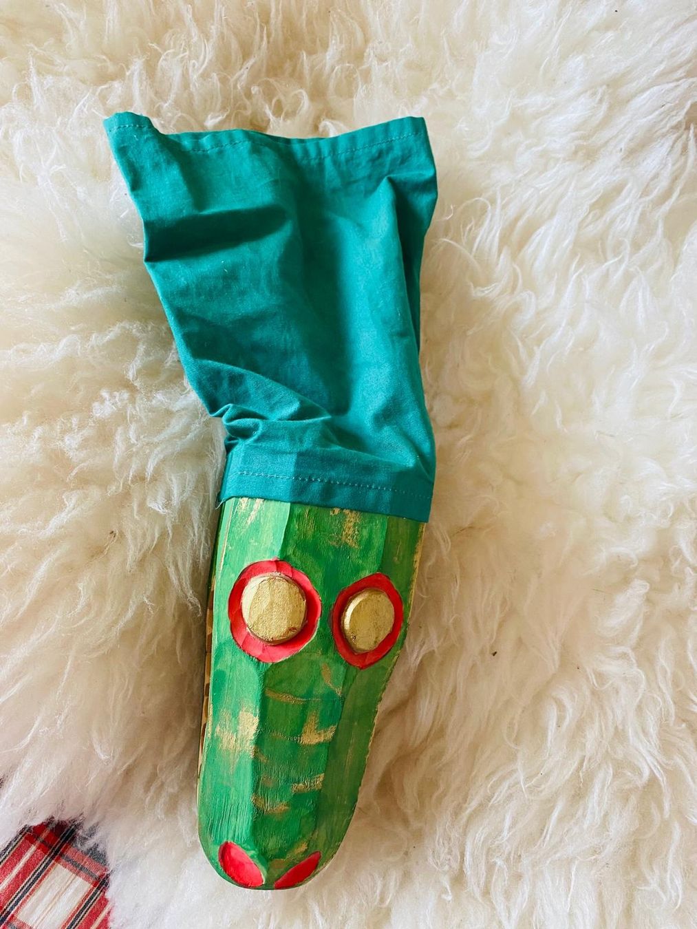 Bambole: Handpuppe Kasperle Krokodil aus Holz – Usato da Brione s. Minusio venduto da batwoman3 1