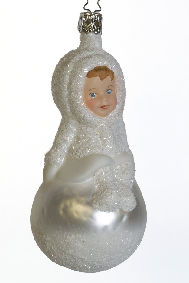 Alle Dekorationen: Weihnachtskugel - Glasornament "Schnee-Kinder" – Neu und originalverpackt aus Dottikon von Network01 1