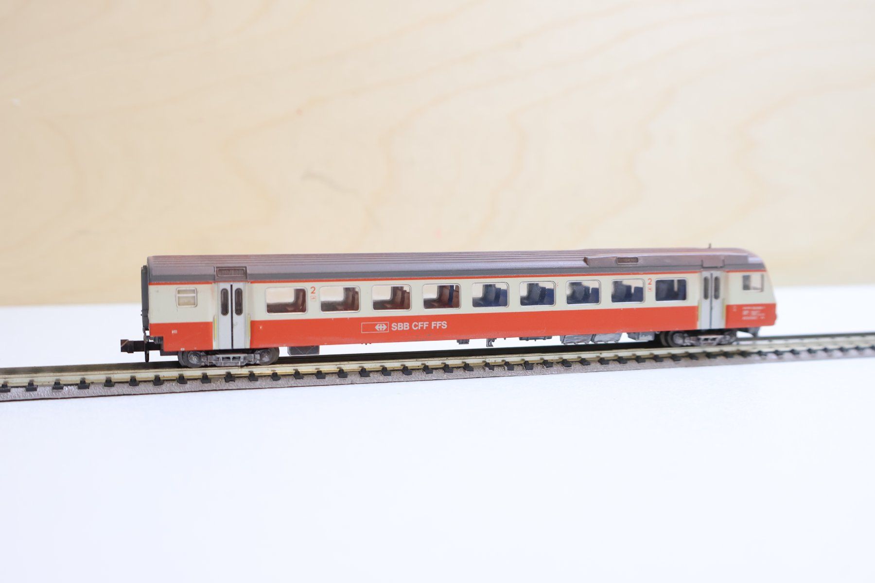 Trix Modellini di ferrovie: Minitrix Swiss Express SBB Steuerwagen + Licht – Usato da Winterthur venduto da Monstera 2